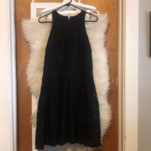 Black Lace  Skater Dress